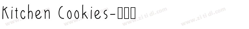 Kitchen Cookies字体转换
